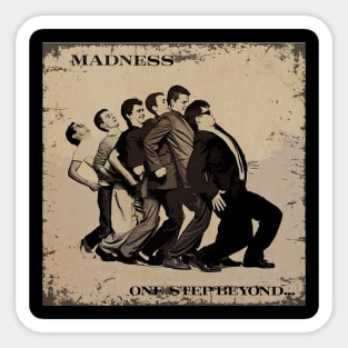 Madness Ska Mania - Embrace the Rhythmic Madness on Your Tee Sticker